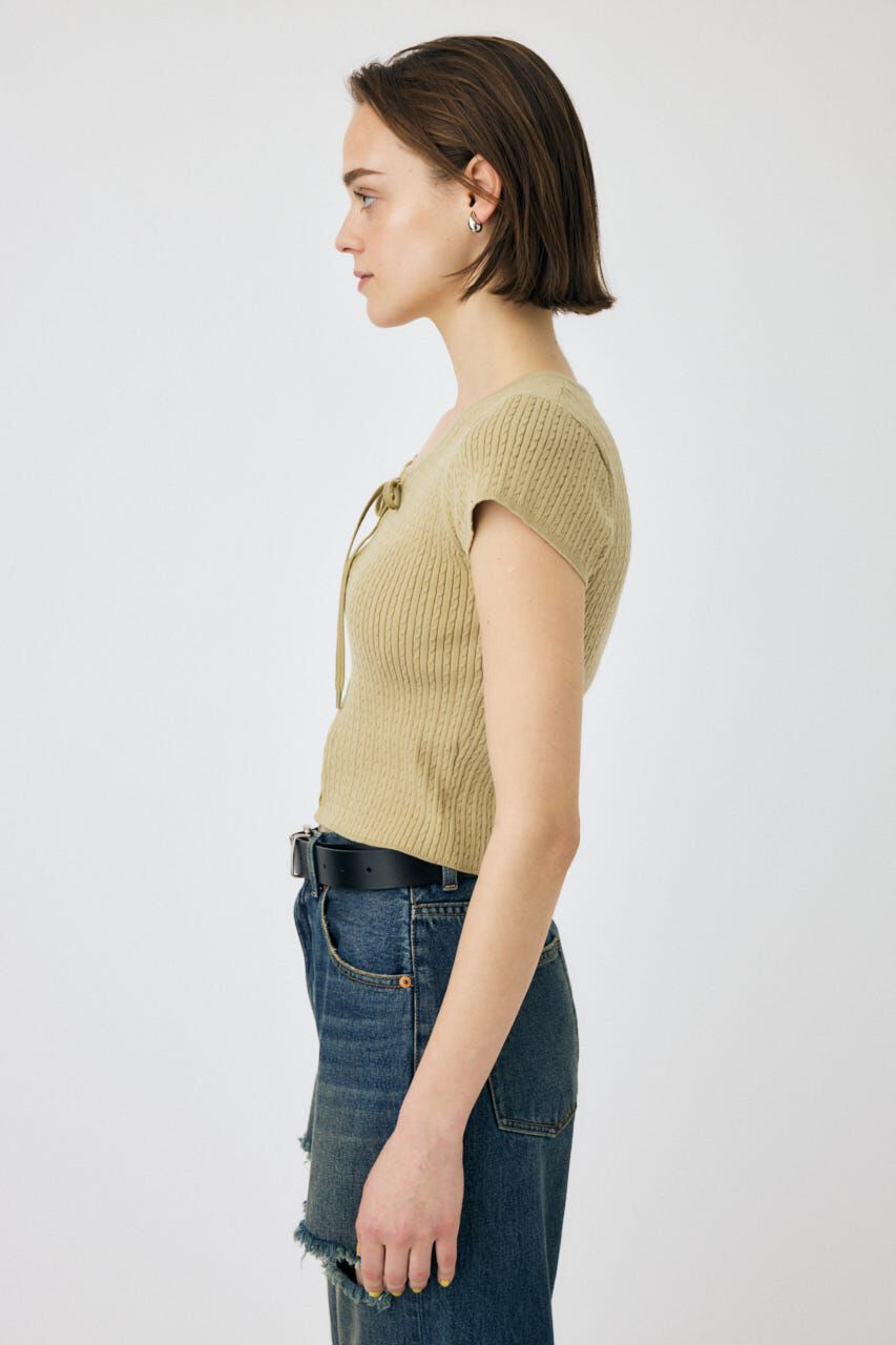 MOUSSY「RIBBON CABLE ニット」|ニット・セーター|