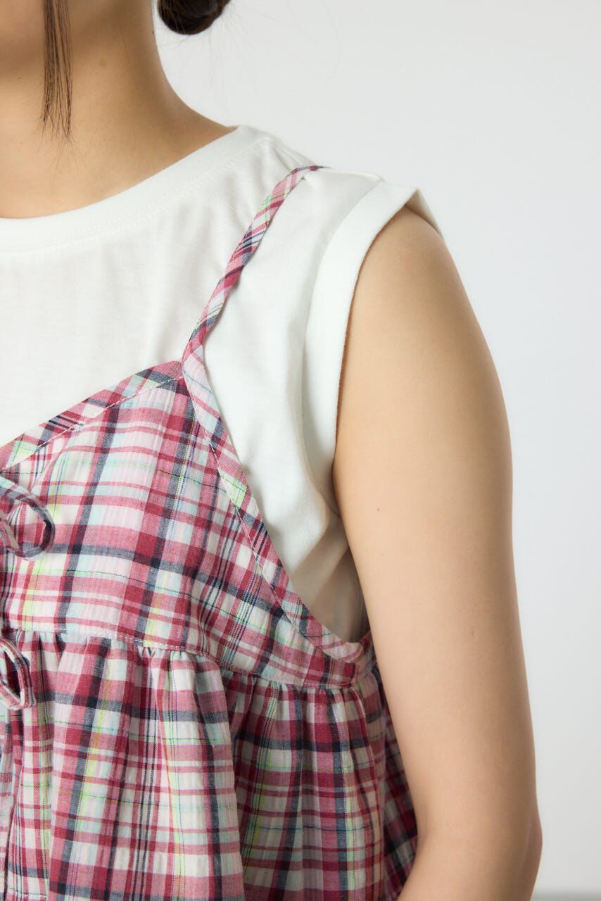 RODEO CROWNS「サマーチェックマルチウェイキャミソール」|キャミソール|