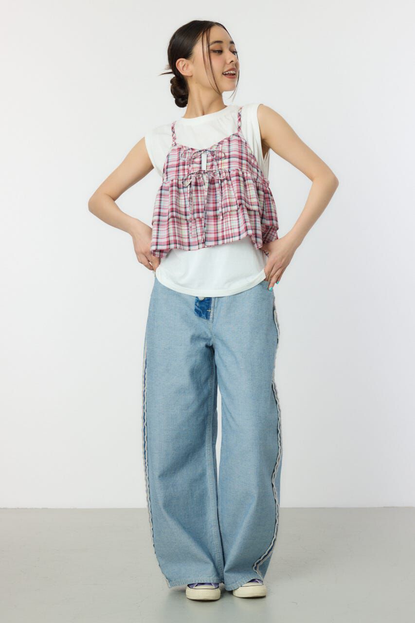 RODEO CROWNS「サマーチェックマルチウェイキャミソール」|キャミソール|