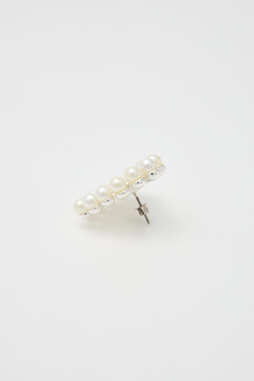 RODEO CROWNS「フェイクパールフレームハートピアス」|ピアス|