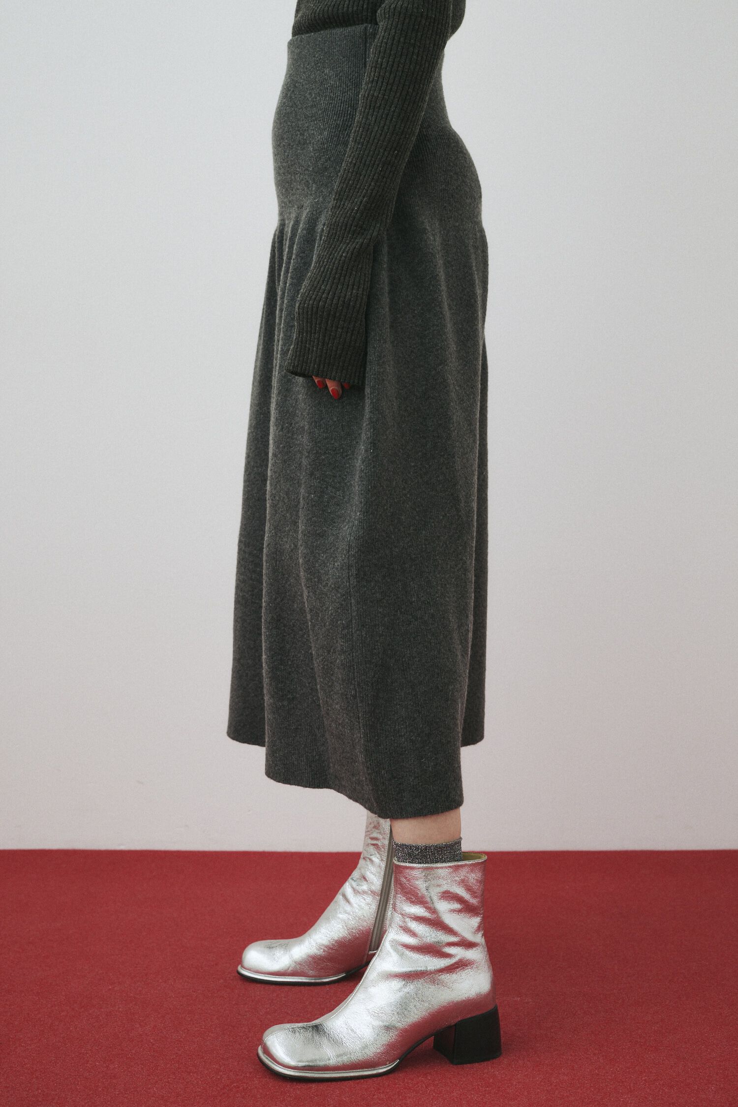 HeRIN.CYE「Flare knit skirt」|スカート|