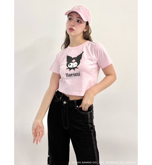 CALNAMUR「【メロクロコラボ】WINK KUROMI TEE」|Tシャツ・カットソー|