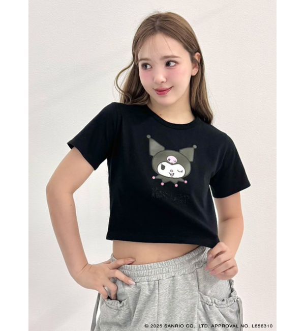 CALNAMUR「【メロクロコラボ】WINK KUROMI TEE」|Tシャツ・カットソー|