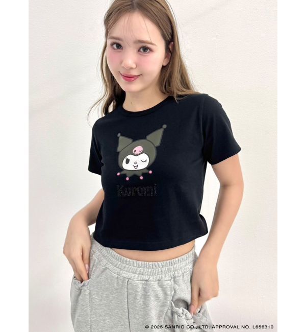 CALNAMUR「【メロクロコラボ】WINK KUROMI TEE」|Tシャツ・カットソー|