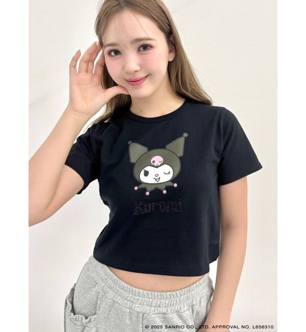 CALNAMUR「【メロクロコラボ】WINK KUROMI TEE」|Tシャツ・カットソー|ブラック