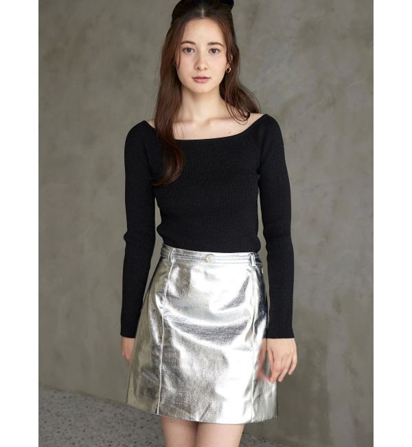 CALNAMUR「トラペゾイドベルトツキミニＳＫ」|スカート|