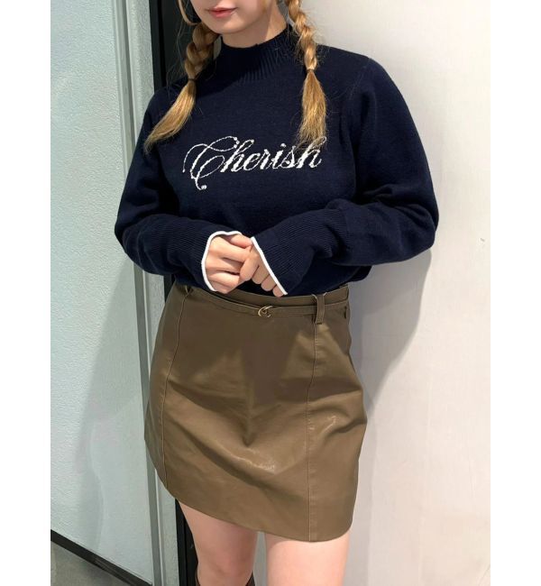 CALNAMUR「トラペゾイドベルトツキミニＳＫ」|スカート|