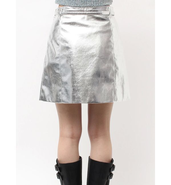 CALNAMUR「トラペゾイドベルトツキミニＳＫ」|スカート|