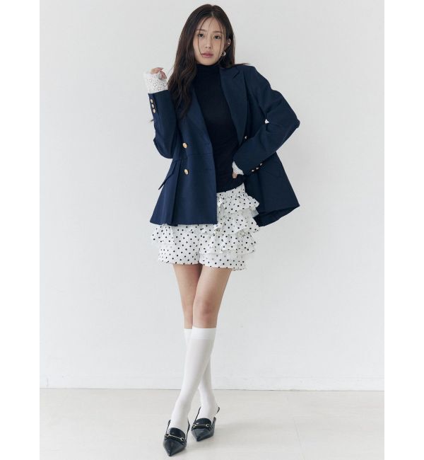 CALNAMUR「ドットティアードパンツ」|スカート|