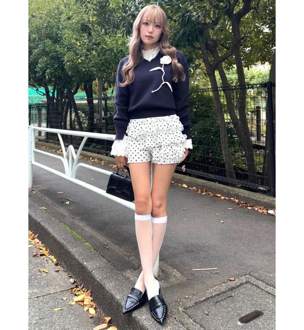 CALNAMUR「ドットティアードパンツ」|スカート|