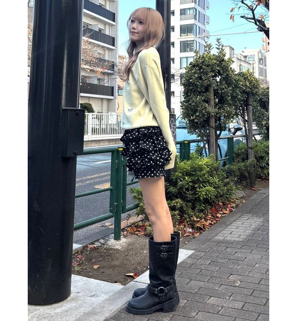 CALNAMUR「ドットティアードパンツ」|スカート|