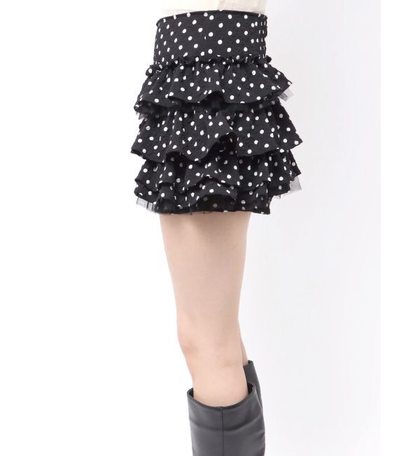 CALNAMUR「ドットティアードパンツ」|スカート|