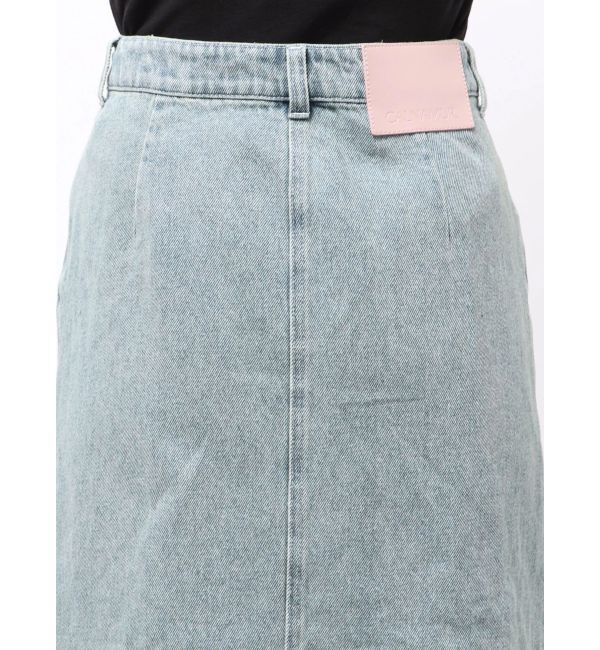 CALNAMUR「フリルスリットデニムミニスカート」|スカート|