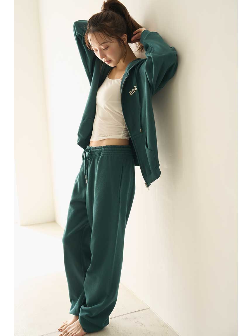 SNIDEL HOME「【SNIDEL HOME &times; 新木優子】スウェットロングパンツ」|ルームウェア|GRN