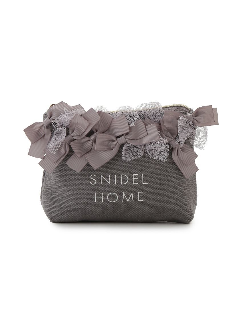 SNIDEL HOME「リボンポーチ」|ポーチ|GRY