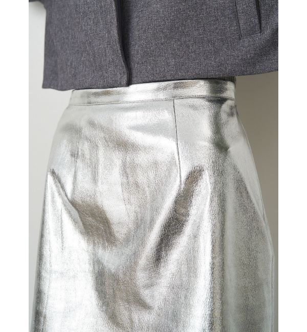 ELENDEEK「SHEER LAYERED METALLIC SK」|スカート|