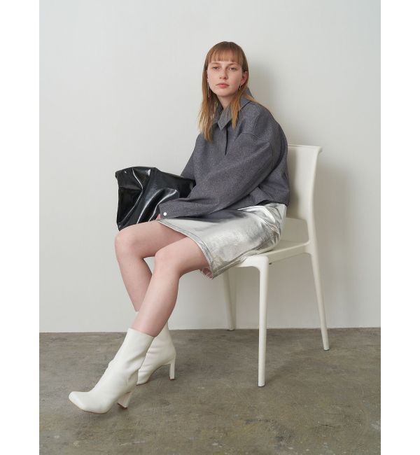 ELENDEEK「SHEER LAYERED METALLIC SK」|スカート|