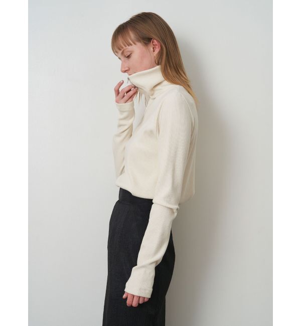 ELENDEEK「SHEER LAYERED METALLIC SK」|スカート|