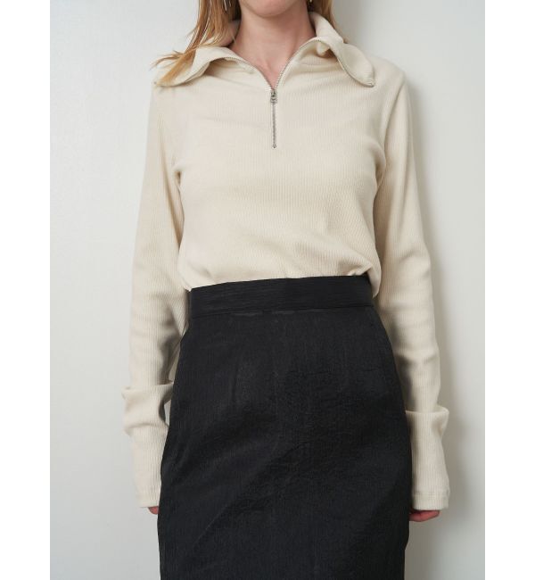 ELENDEEK「SHEER LAYERED METALLIC SK」|スカート|