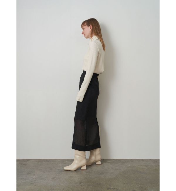 ELENDEEK「SHEER LAYERED METALLIC SK」|スカート|