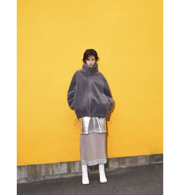 ELENDEEK「SHEER LAYERED METALLIC SK」|スカート|