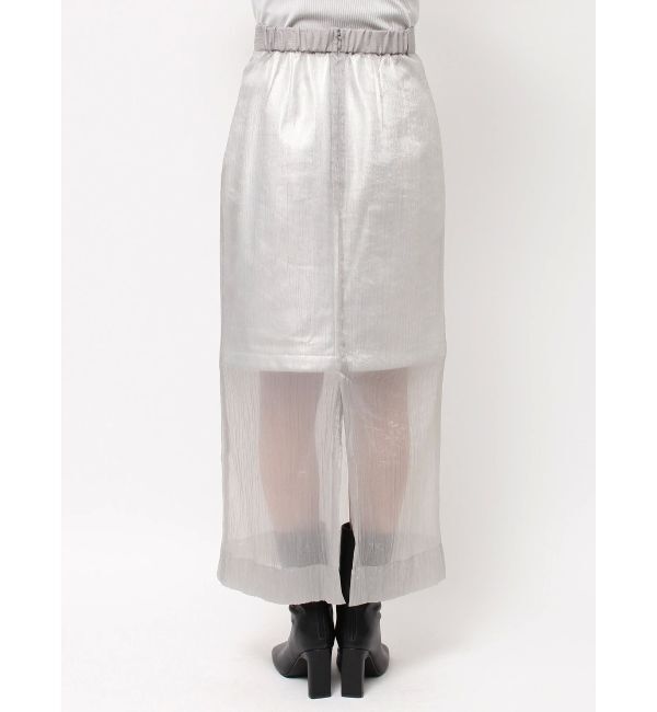 ELENDEEK「SHEER LAYERED METALLIC SK」|スカート|