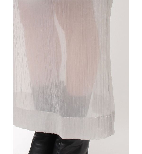 ELENDEEK「SHEER LAYERED METALLIC SK」|スカート|