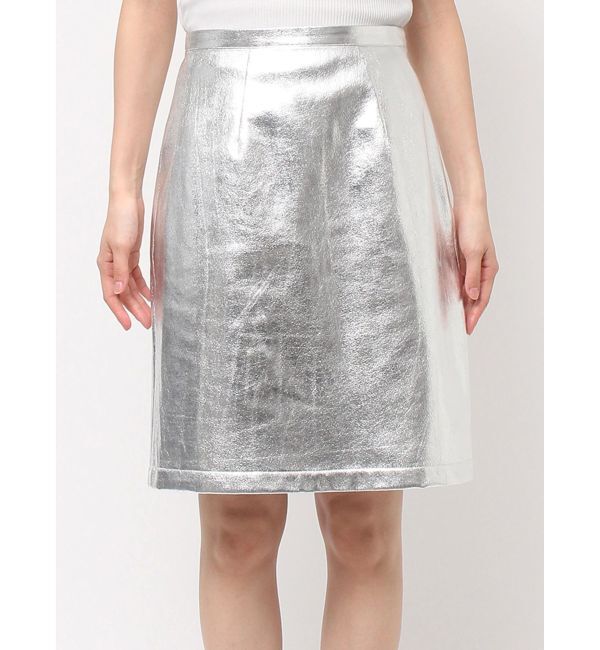 ELENDEEK「SHEER LAYERED METALLIC SK」|スカート|