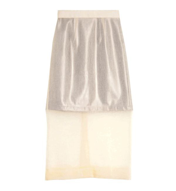 ELENDEEK「SHEER LAYERED METALLIC SK」|スカート|