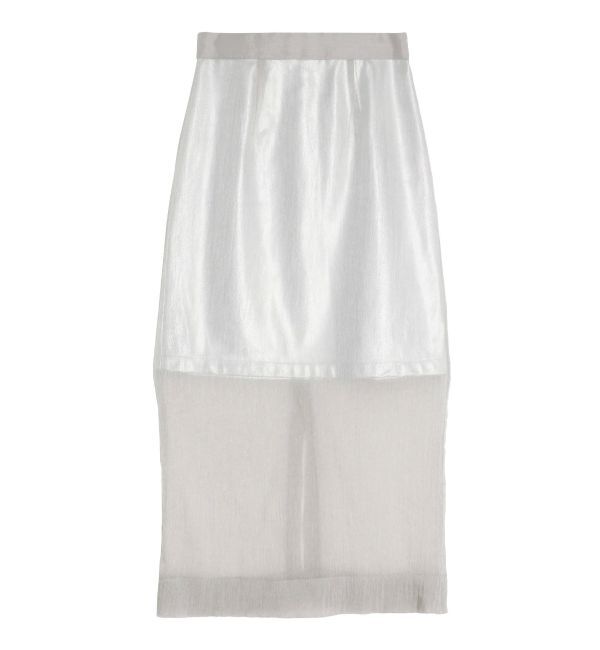 ELENDEEK「SHEER LAYERED METALLIC SK」|スカート|