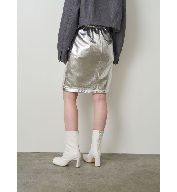 ELENDEEK「SHEER LAYERED METALLIC SK」|スカート|