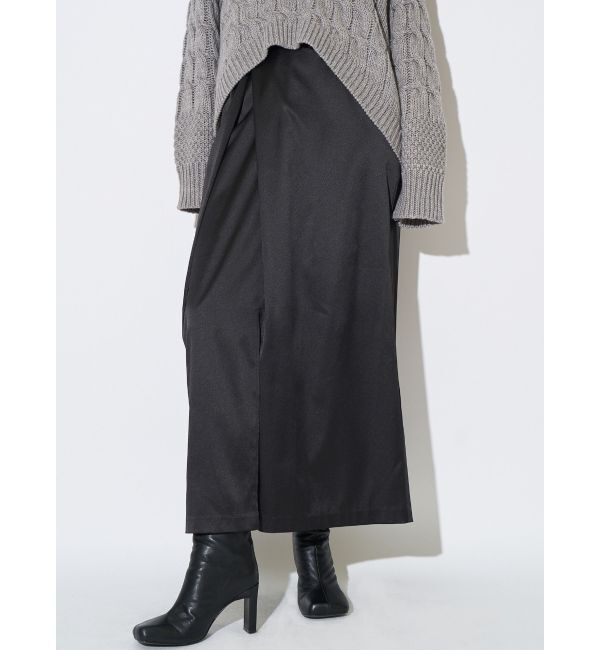 ELENDEEK「CROSS TUCK PENCIL SK」|スカート|ブラック