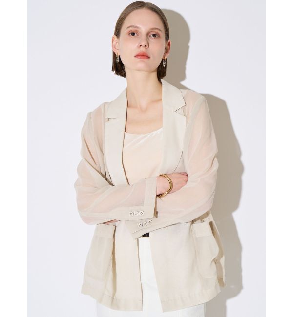 ELENDEEK「SHEER JK」|テーラードジャケット|