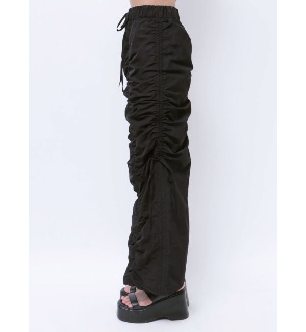 EMODA「サイドドローストリングナイロンスカート」|スカート|