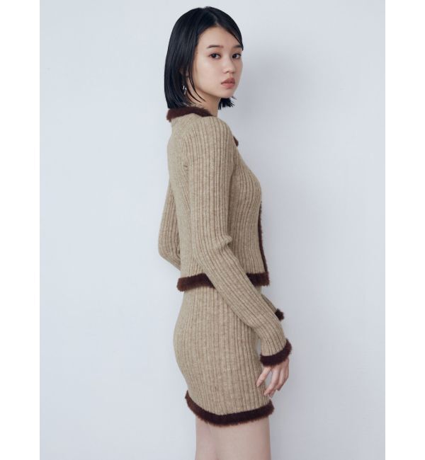 EMODA「シャギーエッジミニマルスカート」|スカート|