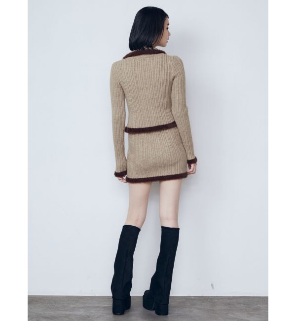 EMODA「シャギーエッジミニマルスカート」|スカート|