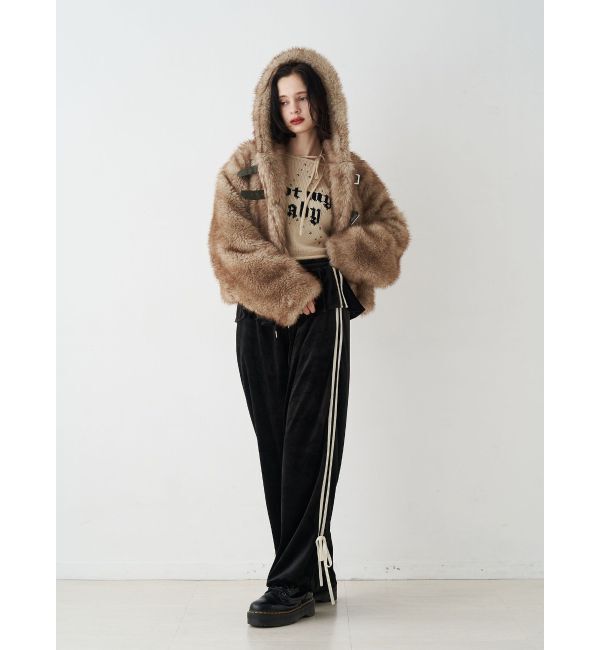 jouetie「ベロアラインパンツ【セットアップ対応】」|その他|