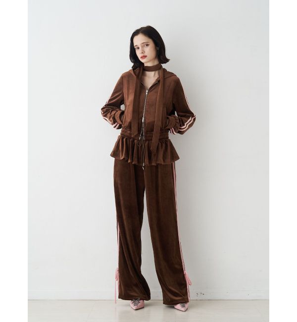 jouetie「ベロアラインパンツ【セットアップ対応】」|その他|