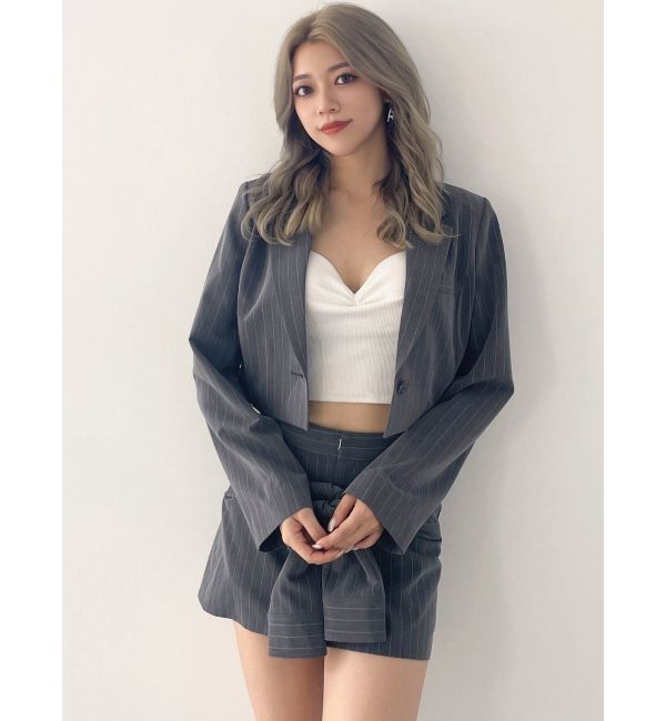 GYDA「ウエストデザインスカートライクショートパンツ【SETUP着用可】」|スカート|