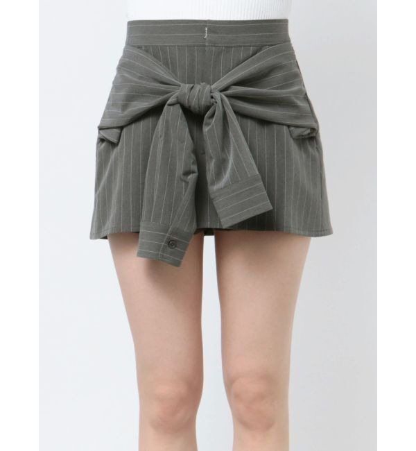 GYDA「ウエストデザインスカートライクショートパンツ【SETUP着用可】」|スカート|