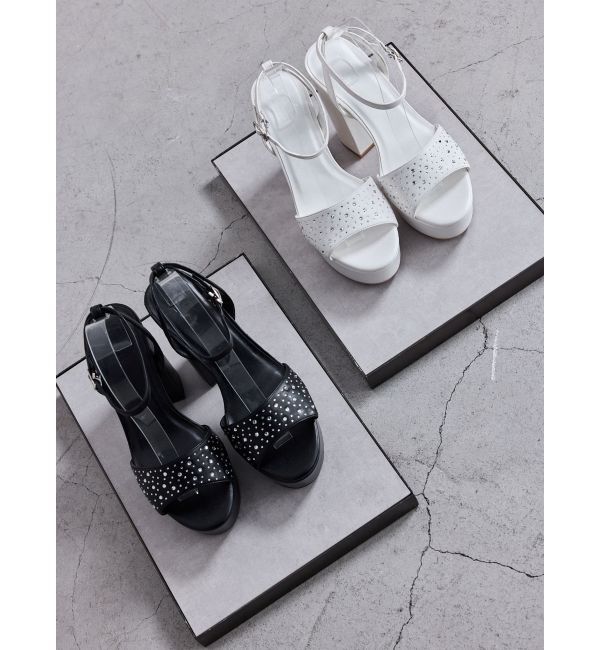 GYDA「ラインストーンサンダル」|サンダル|