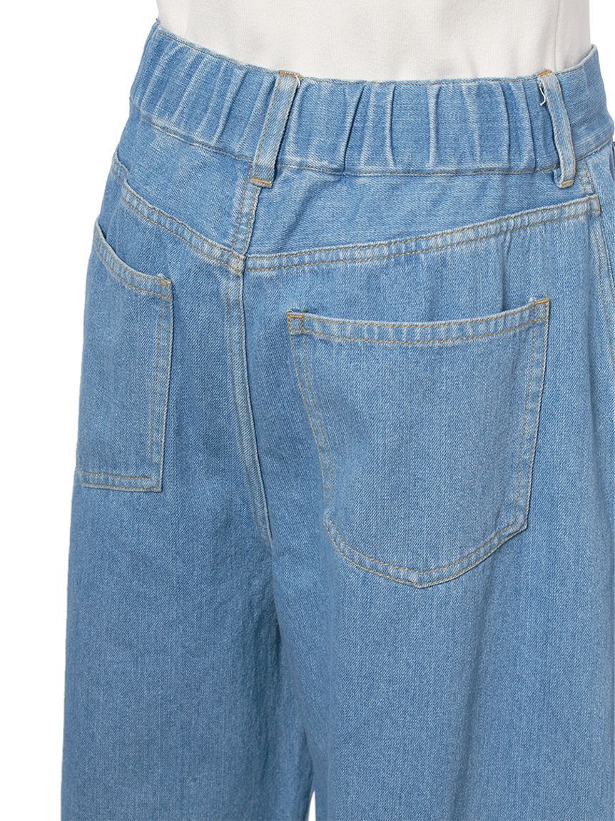 emmi atelier「ウエストギャザーワイドパンツ」|チノ|