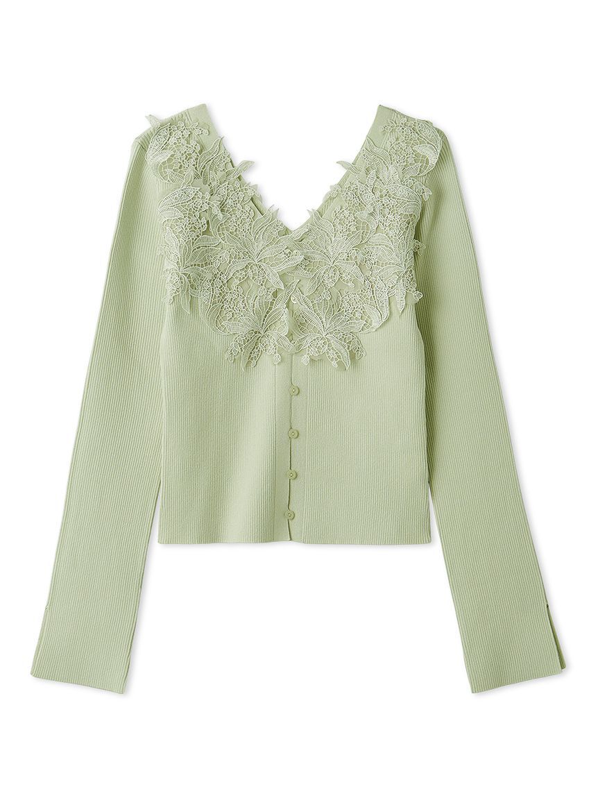 SNIDEL「モチーフレースニットプルオーバー」|ニット・セーター|MNT