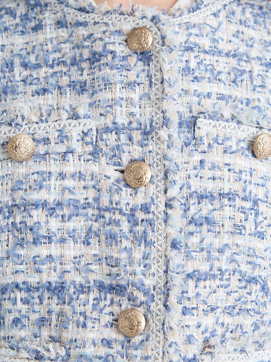 CELFORD「【セットアップ対応】フリンジツイードジャケット」|テーラードジャケット|