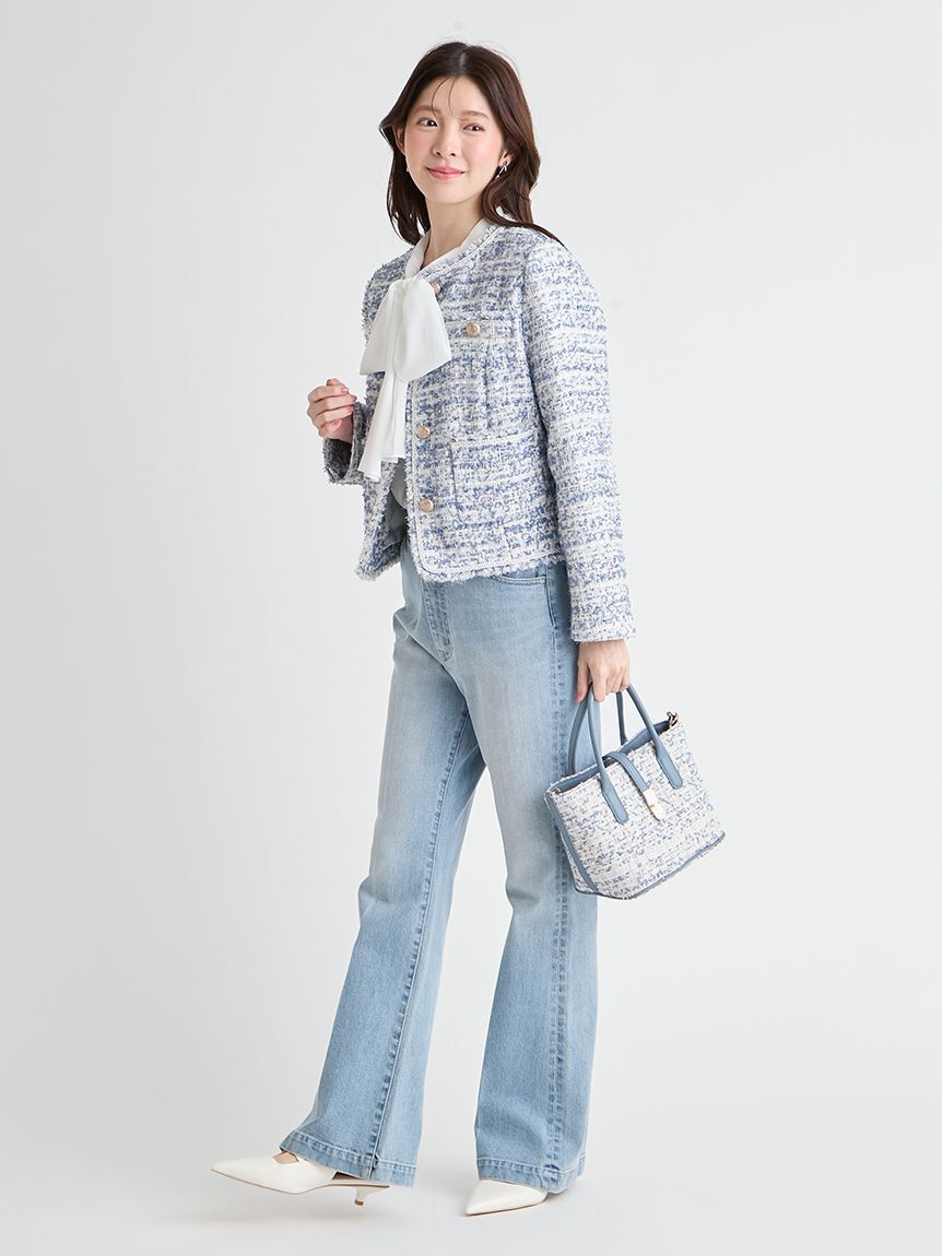 CELFORD「【セットアップ対応】フリンジツイードジャケット」|テーラードジャケット|