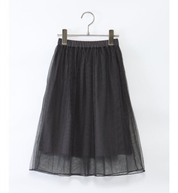 ikka kids「【キッズ】チュールフレアスカート（100~160cm）」|スカート|チャコール