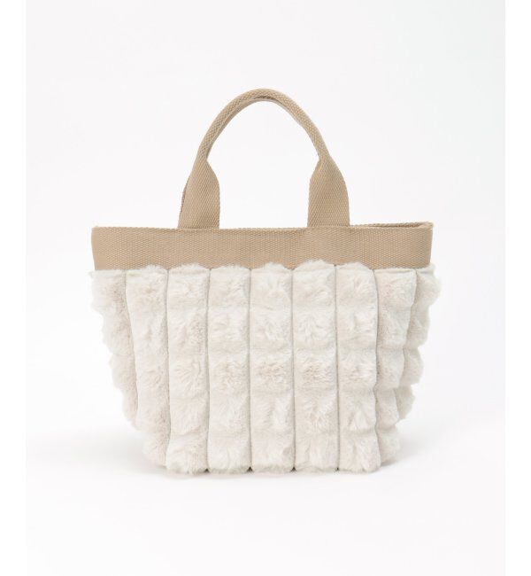 Lbc with Life「ブロックファーフラップ付きトートバッグ」|その他|