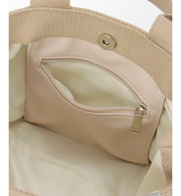 Lbc with Life「ブロックファーフラップ付きトートバッグ」|その他|