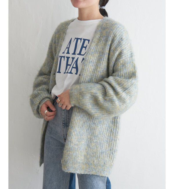 VENCE share style「ミックスVネック2WAYニットカーディガン」|カーディガン|