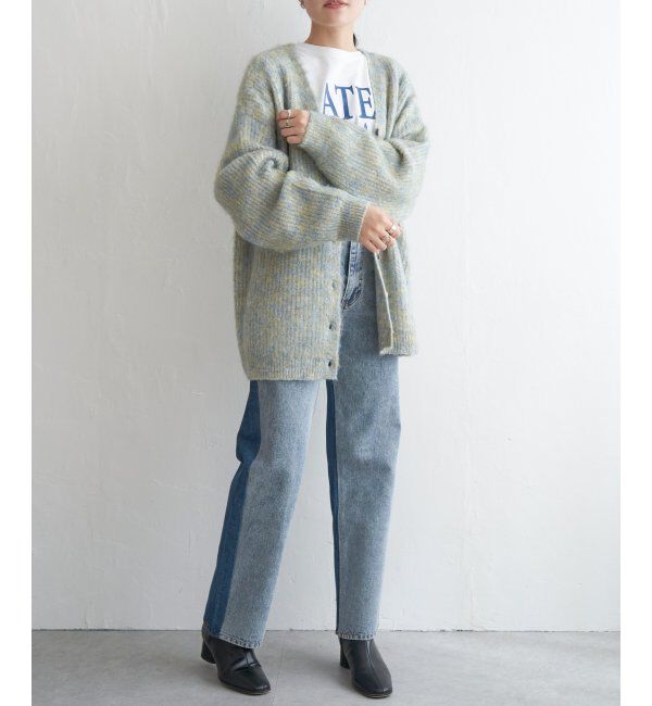 VENCE share style「ミックスVネック2WAYニットカーディガン」|カーディガン|